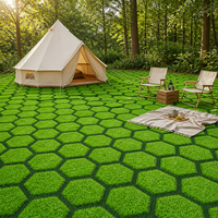 Gazon synthétique 3D pour événements, cérémonies, terrains de jeux, tapis imperméable pour anniversaires, tapis de gazon synthétique d'intérieur