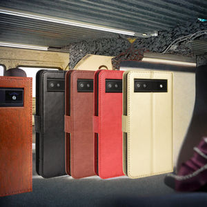 Para Google <span class=keywords><strong>Pixel</strong></span> 8/9 Pro <span class=keywords><strong>Funda</strong></span> de cuero para teléfono móvil Flip Crazy Horse Pattern con 6a Tarjetero Pu Material para Google 10 - Product Image 3