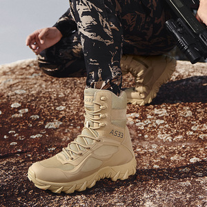 Scarponi Tattici <span class=keywords><strong>Impermeabili</strong></span> <span class=keywords><strong>da</strong></span> Uomo per Arrampicata Outdoor, <span class=keywords><strong>Trekking</strong></span> nel Deserto e Sport Invernali - Product Image 5