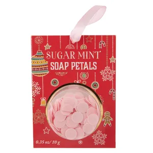 Hydraterende Schoon Milde Bad Confetti Kerst Serie 10G Roze Suiker Mint Bloemblaadjes Hand Zeep