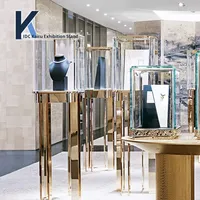 Présentoir de foulard en soie de luxe personnalisé pour restaurants et magasins de cosmétiques Vitrines de luxe conçues en usine pour un décor élégant