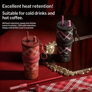 Horse Year Limited 316 Stainless Steel <b>Insulated</b> <b>Mug</b> Unisex High- Ice Boss Cup Straw Car Use 710ml Large Capacity Portable - Product Image 5