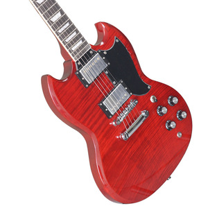 Guitare électrique de performance rock rouge personnalisée en gros d'usine avec manche et touche en palissandre Modèle CYJT-3 - Product Image 3