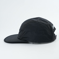 Gorra de Campamento Yukaihe de Nailon Negro Personalizable con Impresión de Logotipo para Hombre y Mujer para Viajes al Aire Libre Todas las Estaciones