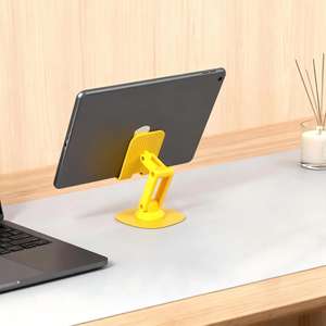 Support de téléphone portable pliable, antidérapant, rotatif, flexible, portable, personnalisable, compatible avec iPad, en alliage ABS noir, étanche - Product Image 3