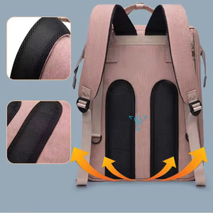 Di lusso multifunzionale pieghevole impermeabile borsa per pannolini zaino ad alta capacità borse per pannolini per neonati <span class=keywords><strong>e</strong></span> mamme per uso esterno - Product Image 6