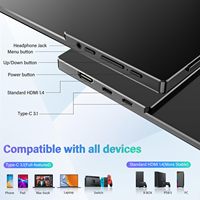 Monitor Portátil InnoView de 15.6'' para Laptop, FHD 1080P, USB-C, Monitores de Viaje con 90 Grados de Inclinación Integrados °   Soporte Ajustable Sin Bolsa
