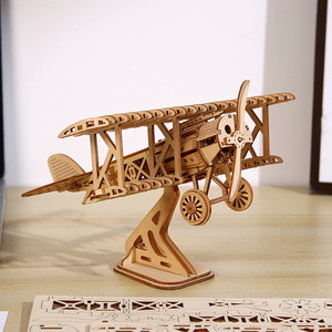 Modèle de bâtiment en <span class=keywords><strong>bois</strong></span> 3D créatif, kit de construction en boîte, puzzle <span class=keywords><strong>à</strong></span> assembler soi-même pour adolescents et adultes, décoration unique pour la maison et le bureau, cadeau d'anniversaire - Product Image 2