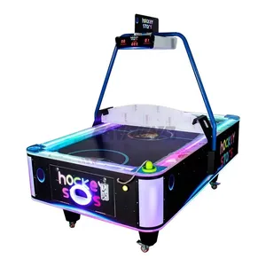Sikke işletilen Arcade masa oyun makinesi ucuz fiyat profesyonel elektrikli 2 oyuncu klasik spor interaktif hava hokeyi makinesi