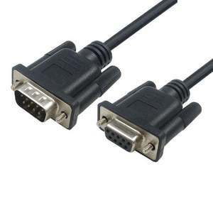 RS232 D-Sub 9Pin Male to Female <b>Scanner</b> DB 9Pin PVC Jacketed Molded Cable <b>with</b> Braid Shielding for Computer Use - Product Image 1