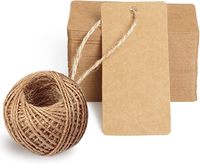 Étiquettes volantes en papier kraft épais pour l'écriture et les marques de vente au détail