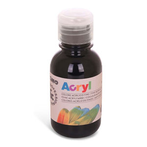 FIRST - Bottiglia di Colore Acrilico Nero da 125ML - Product Image 1