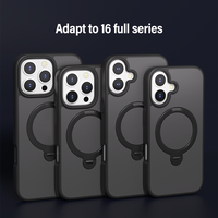 Étui de téléphone magnétique premium avec support rotatif à 360°, design incassable, épaisseur de 1 mm, aimant N52 authentique, prise en charge du logo personnalisé