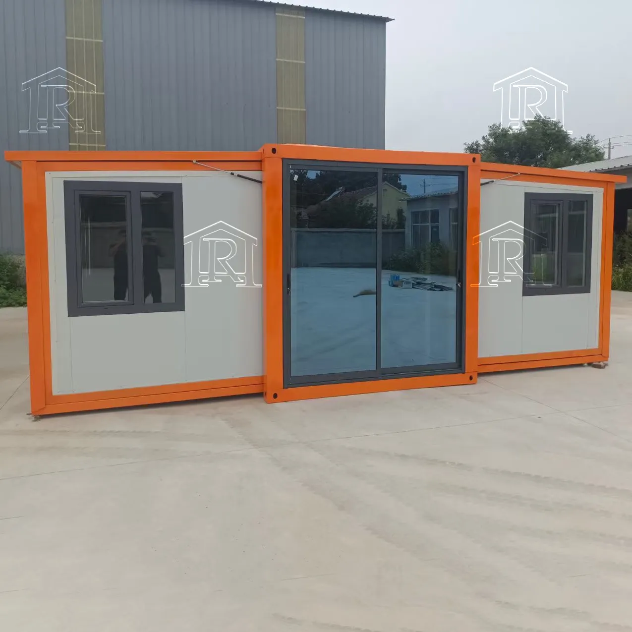 Stalen China Fabrikant 40ft Prefab Modulaire 75Mm Huizen Op Wielen Huizen Australië Uitbreidbare Container Home Voor Adu Swan Hill