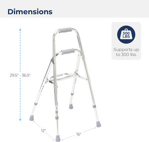 ENSU-Marcheur à un bras en aluminium pliable, confortable, réglable en hauteur, pour adultes handicapés - Product Image 6