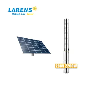 LARENS Solar DC Pump 3 Inch 2200W Solar Power Submersible Water Pump For Agriculture