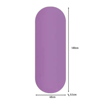 Jiuzilong écologique Logo personnalisé bleu rose violet antidérapant 4mm arc rectangulaire en caoutchouc naturel PU tapis de Yoga pliable