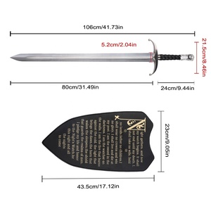 Réplica del Arma de Juego de Tronos, Espada Garra Larga de <span class=keywords><strong>Jon</strong></span> <span class=keywords><strong>Snow</strong></span>, Versión Original de TV 1:1, 440ss, con Cabeza de Lobo de Metal - Product Image 2