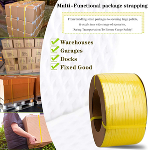 Sangle en polypropylène flexible s'adapte aux formes irrégulières des <span class=keywords><strong>colis</strong></span> pour un ajustement sûr à chaque fois - Product Image 1
