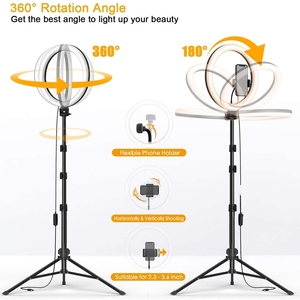 Anneau lumineux Led réglable, Offres Spéciales, 10 pouces, 26cm, lumière <span class=keywords><strong>de</strong></span> remplissage, <span class=keywords><strong>prix</strong></span> bas, anneau lumineux pour téléphone, pour la photographie en direct - Product Image 4