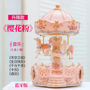 Levage Sky City Carrousel Résine Décoration Clockwork Enfants Jouet Articles Cadeaux Boîte À Musique Personnalisée <span class=keywords><strong>Chanson</strong></span> - Product Image 5