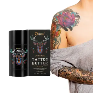 Oem Private Label Nazorg Genezende Zalf Boter Tattoo Balsem Stick Tattoo Nazorg Crème Tattoo Boter Voor Kleurverbetering