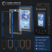 Vente en gros de porte-cartes magnétiques en aluminium 35PT, étui de protection 3 en 80g pour cartes de sport et de collection, OEM