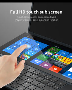 Design bon marché nouveau 16 + 14 pouces double écran tactile I7-9750H <span class=keywords><strong>ordinateur</strong></span> <span class=keywords><strong>portable</strong></span> 2 To SSD lumière jeu et <span class=keywords><strong>ordinateur</strong></span> <span class=keywords><strong>portable</strong></span> de bureau - Product Image 4