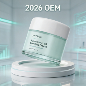 Crème apaisante à la pantothenine B5 OBM personnalisée 80 ml, réparation de la barrière cutanée pour peaux sensibles, hydratant, crème pour le visage en marque privée - Product Image 1