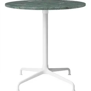 Table à manger ronde de base dessus en marbre artificiel meubles de maison en métal acier fer meubles commerciaux modernes ronds ou carrés 30 pièces