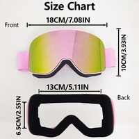 Masque de ski HD anti-buée, protection UV400, matériau PC, clarté optimale, pour Enduro, cyclisme, moto, dirt bike, MX, VTT, lunettes de soleil miroir