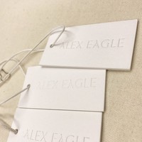 Échantillon Gratuit, Nouveau Design, Étiquette Volante Gaufrée pour Vêtements, Corde Cadeau Spéciale, Étiquettes PVC Personnalisées pour Votre Marque