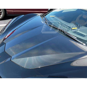 ฝากระโปรงคาร์บอนไฟเบอร์สไตล์โรงงาน สำหรับ Chevrolet Corvette C8 ปี 2020 2021 2022 2023 ลายทอ 3K/6K/12K ผิวเงา/ด้าน ป้องกันรังสียูวี - Product Image 5