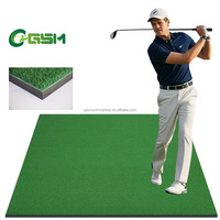 Tapis d'entraînement lourd 5 pi x 5 pi avec base en caoutchouc dur, tapis de pratique de frappe de golf en plein air
