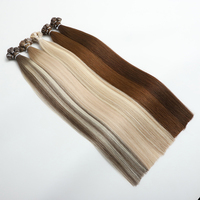 Meilleure Vente Extensions de Cheveux Micro Nano à Pointe K, Double Tissage, Épaisseur Totale aux Pointes, Cheveux Humains Remy 100%, Extensions de Cheveux à Pointe Plate en Kératine