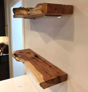 Legno moderno noce parete scaffalature Live bordo di legno scaffali galleggianti legno noce scaffalature in interni - Product Image 5