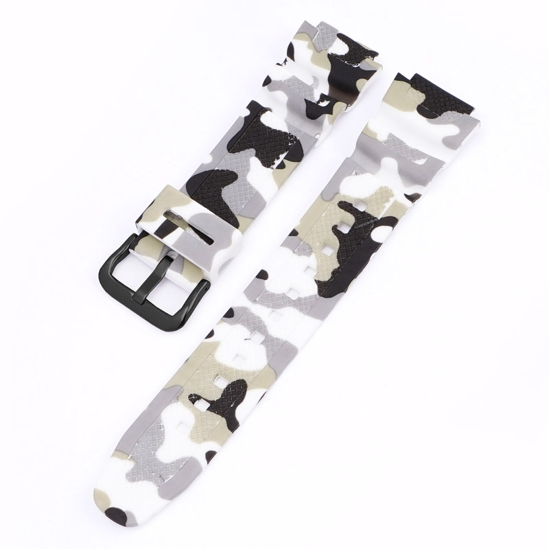 White camouflage+black buckle