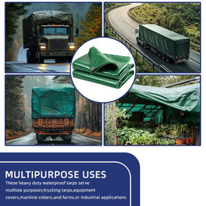 4x8 मीटर आउटडोर भारी शुल्क ठोस तिरपाल शीट वाटरप्रूफ ट्रक कवर कैंपिंग कस्टम तिरपाल कपड़े - Product Image 4