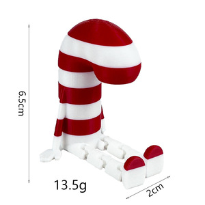 Statuetta di Babbo Natale 6,5 cm, Decorazione Natalizia in Plastica, Modellino Regalo - Product Image 1