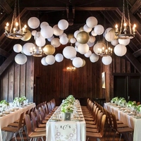 Lanterne en papier colorée sur mesure Nicro, décoration extérieure, décorations de fond pour mariage et fête, abat-jour suspendu en papier