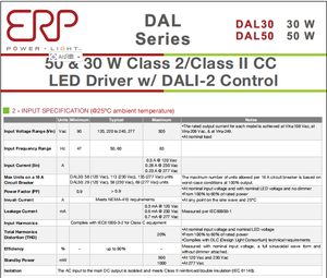 Controlador LED EPR Dal30W-0600-42-T 300-600mA, 25W, Salida 28-42V, Plástico, AC-DC, Iluminación LED, Mejor Precio - Product Image 4
