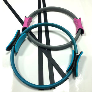 Tali datar resistensi datar dan bola Yoga cincin ajaib peralatan latihan Lingkaran Pilates Aksesori Yoga kebugaran olahraga - Product Image 1