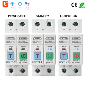 63A Pemutus Sirkuit Cerdas 2P yang Dapat Disesuaikan Wifi Proteksi Tegangan Arus Kebocoran Timer Relay Pemutus L+N 110V 230v - Product Image 3