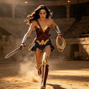 Disfraz de <span class=keywords><strong>Mujer</strong></span> <span class=keywords><strong>Maravilla</strong></span> para <span class=keywords><strong>Mujer</strong></span>, Conjunto Completo, Disfraz de Superhéroe para Halloween, Traje de Diana Prince para Juego de Roles - Product Image 3