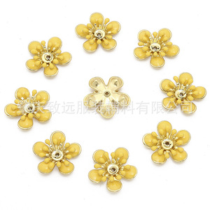กระดุมโลหะรูปดอกไม้ 19 มม. สำหรับเสื้อผ้า รองเท้า อุปกรณ์เสริม DIY เครื่องประดับ - Product Image 4