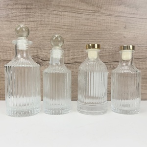150ml 200ml Empty Luxury Round Clear White Perfume <b>Reed</b> Glass <b>Diffuser</b> Bottle With Screw Lids Wholesale - Product Image 6