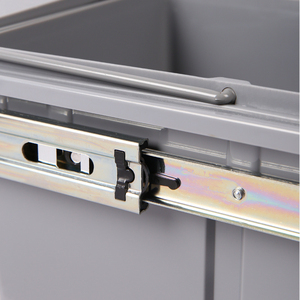 Poubelle de cuisine encastrée avec armoire. Poubelle simple dissimulée 20L avec couvercle coulissant extensible - Product Image 6