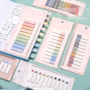 Bloc de Notas Adhesivas Morandi, Clásico, Bonito, de Colores, para Oficina, Escuela, Etiquetas de Índice, Bloc de Notas, Suministros de Papelería para Planificador y Cuaderno - Product Image 4