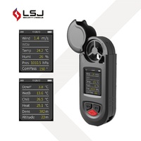 Anémomètre numérique portable étanche IP67 HW01 avec écran LCD de 1,8 pouces pour la surveillance des environnements extrêmes