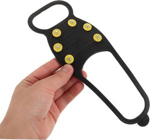 Nouvelles 1 paire de crampons à glace en TPE pour chaussures, installation facile, crampons à neige avec pointes antidérapantes pour la randonnée, l'escalade et l'utilisation hivernale - Product Image 3